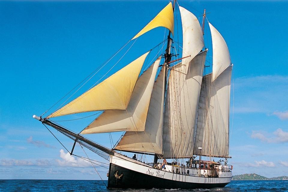 1915 Schooner Two Mast Topsail Schooner, Port Victoria Seychelles