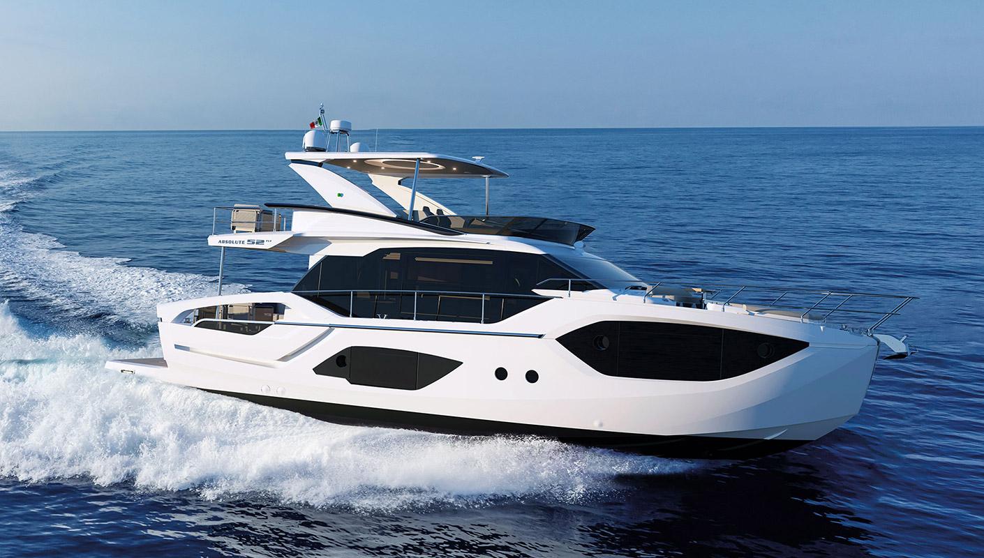 Absolute 52 FLY 2026 Absolute 52 FLY yacht cruising on open water.