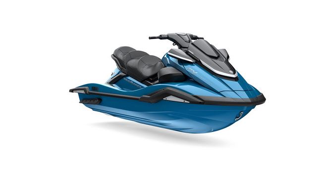 Yamaha WaveRunner FX Cruiser SVHO® 2026 Yamaha WaveRunner FX Cruiser SVHO in sleek blue design, side view.