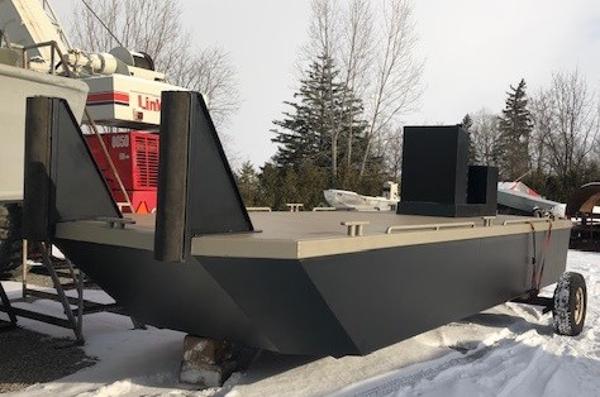 Commercial 23' x 8'6 Steel Work Barge