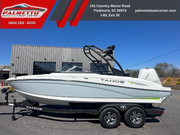 Tahoe 210 S 2024 Tahoe 210 S boat on trailer at Palmetto Boat Center, Piedmont, SC.