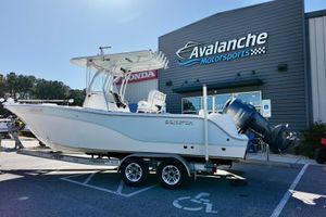 Sea Fox 246 Commander 2015 Sea Fox 246 Commander boat on trailer at Avalanche Motorsports dealership.