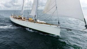 Custom 52m Custom 52m 2014 sailing yacht on open sea with white sails.