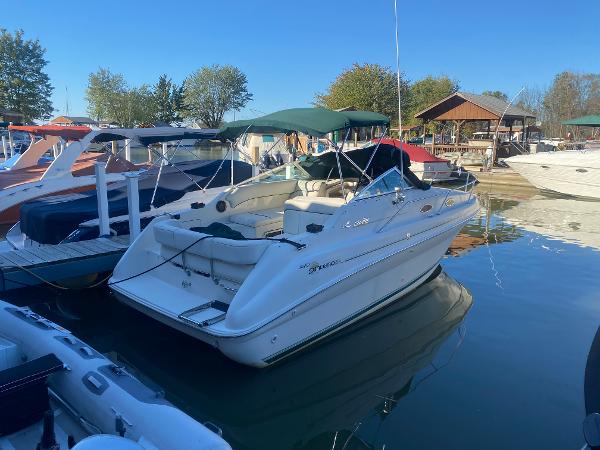 Sea Ray 240 Sundancer 1999 Sea Ray 240 Sundancer w/Trailer for Sale by Great Lakes Boats and Brokerage 440 221 9001