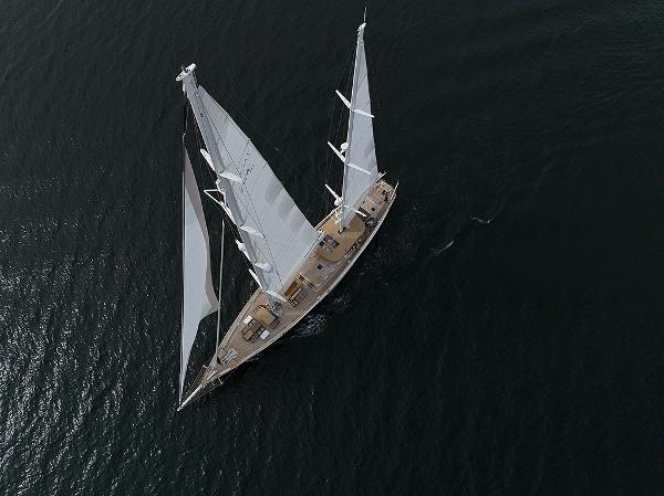 The yacht Germany 1 (GER 89) sails the fourth race of the Louis