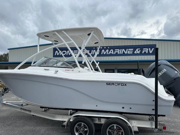 Sea Fox 228 Traveler 2024 Sea Fox 228 Traveler boat on trailer at Momentum Marine & RV.