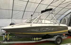Regal 1900 LSR 2008 Regal 1900 LSR boat on trailer in covered storage.