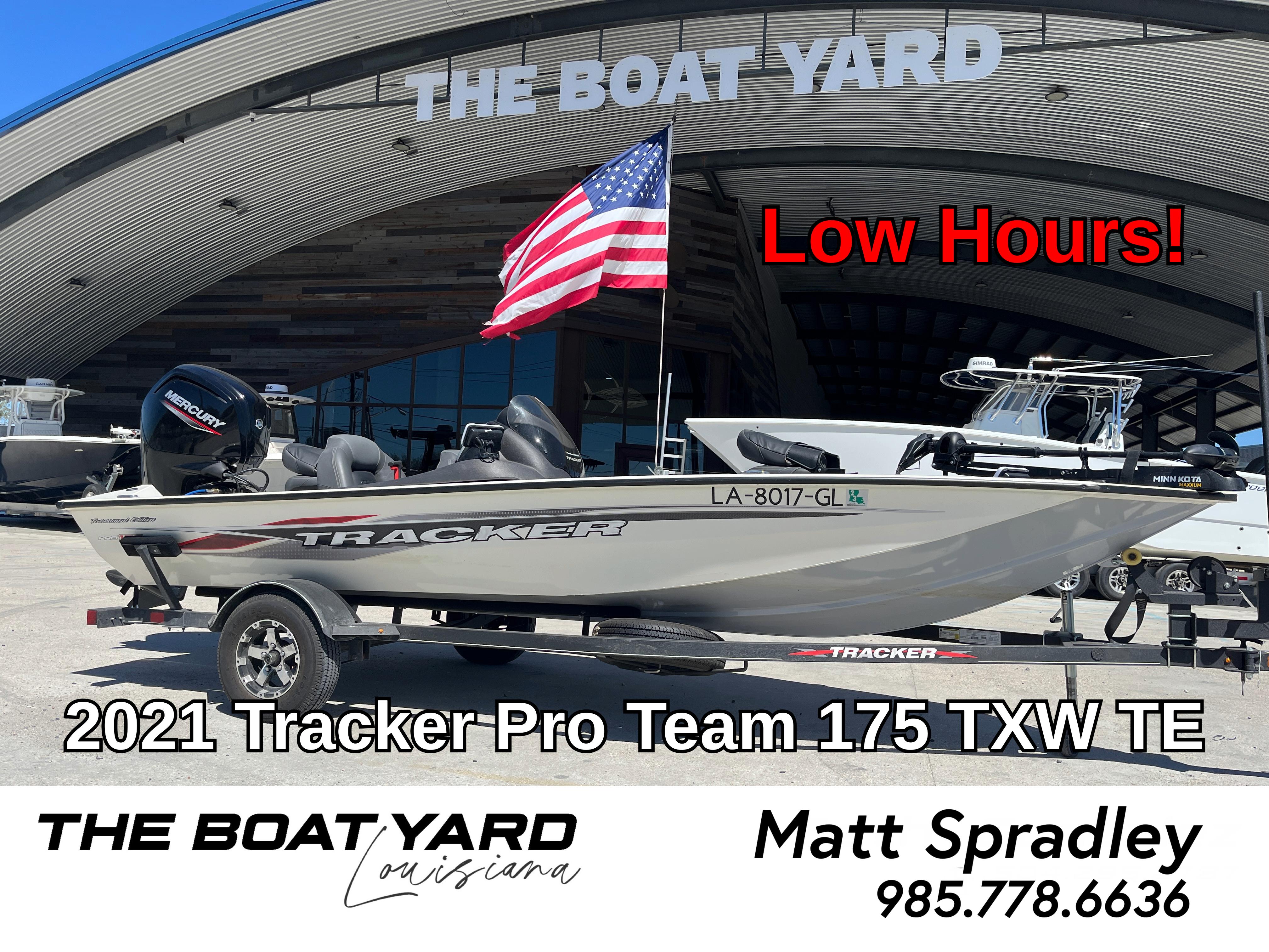Tracker Pro Team 175 TXW Tournament Ed. 2021 Tracker Pro Team 175 TXW Tournament Edition boat at The Boat Yard, Louisiana.