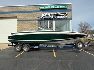 Cobalt 252 1995 Cobalt 252 boat on trailer at Jerry's Majestic Marine dealership.