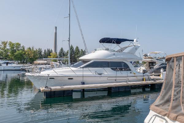 Bayliner 3788 Command Bridge Motoryacht 2001 Bayliner 3788 Command Bridge Motoryacht docked in a marina.