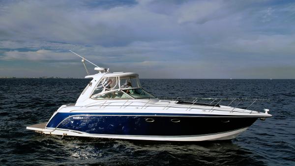 Formula 40 PC 2006 Formula 40 PC yacht cruising on open water under a cloudy sky.