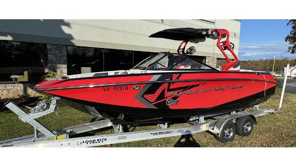 Nautique Super Air Nautique G23 2014 Nautique Super Air Nautique G23 boat on trailer, red and black design.