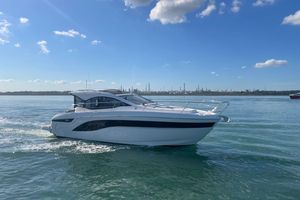 Bavaria SR41 2025 Bavaria SR41 yacht cruising on calm waters under a clear blue sky.