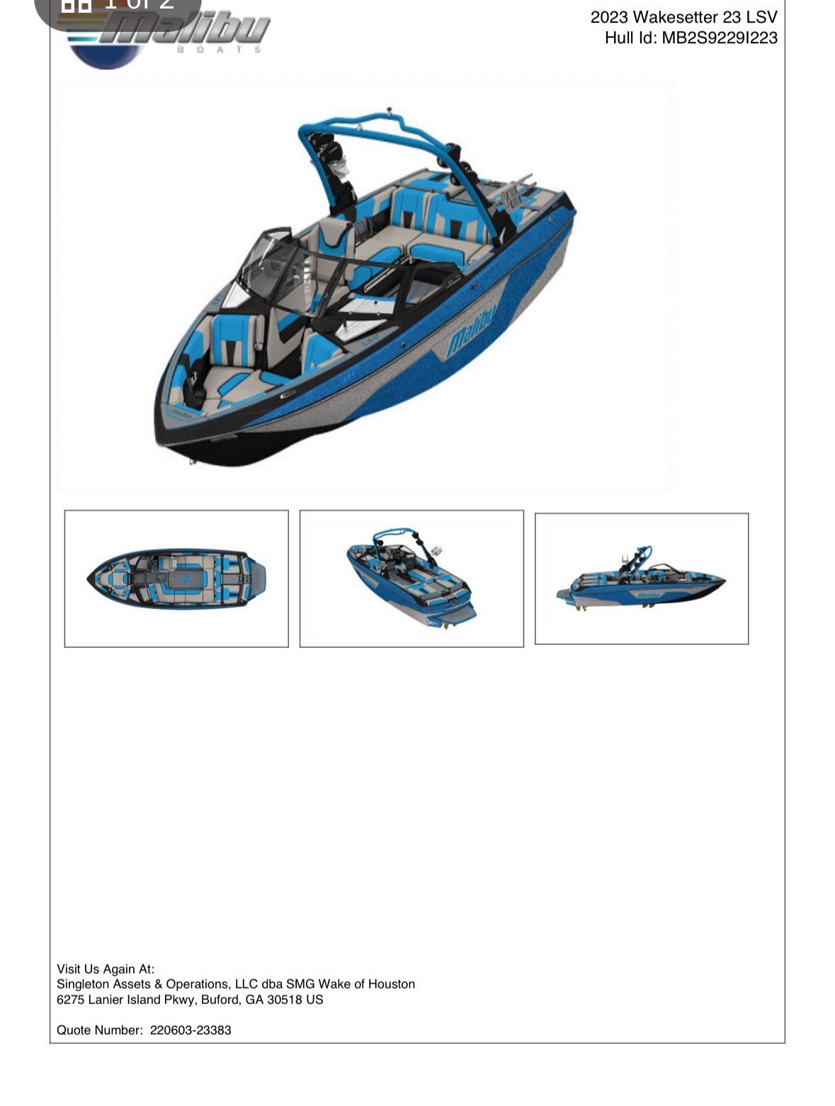 2023 Malibu Wakesetter 23 LSV