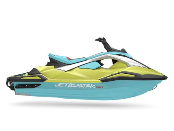Yamaha WaveRunner JetBlaster PRO 2-Up 2025 Yamaha WaveRunner JetBlaster PRO 2-Up in vibrant green and blue design.