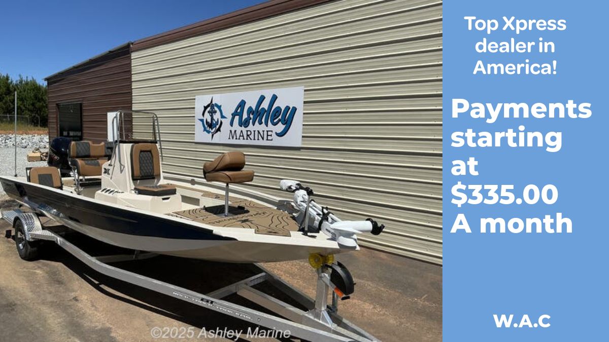 Xpress H20B Bay 2026 Xpress H20B Bay boat at Ashley Marine, financing from $335/month.