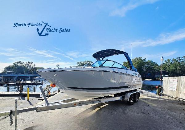 Monterey 255SS 2025 Monterey 255SS boat on trailer at North Florida Yacht Sales.
