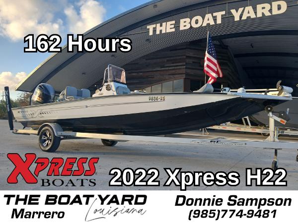 Xpress H22 2022 Xpress H22 boat with 162 hours at The Boat Yard, Marrero, Louisiana.