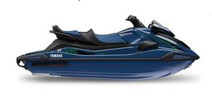 Yamaha WaveRunner VX Cruiser HO 2025 Yamaha WaveRunner VX Cruiser HO with Audio, sleek blue design, side view.