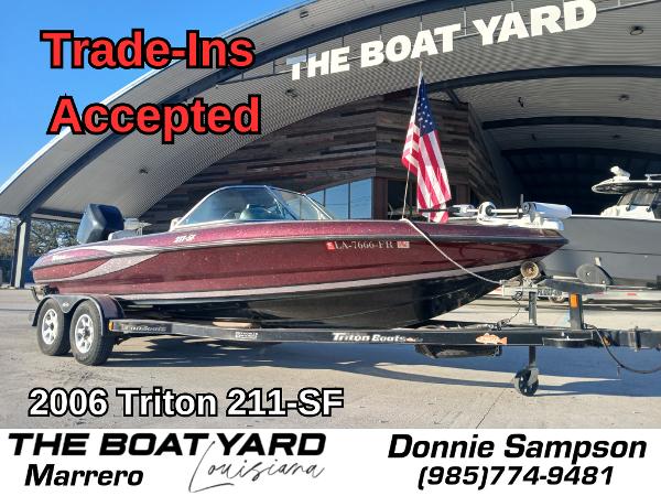 Triton 211 SF 2006 Triton 211 SF boat for sale at The Boat Yard, Marrero, Louisiana.