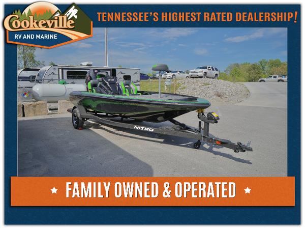 Nitro Z18 Family-owned dealership showcasing 2025 Nitro Z18 boat at Cookeville RV and Marine.