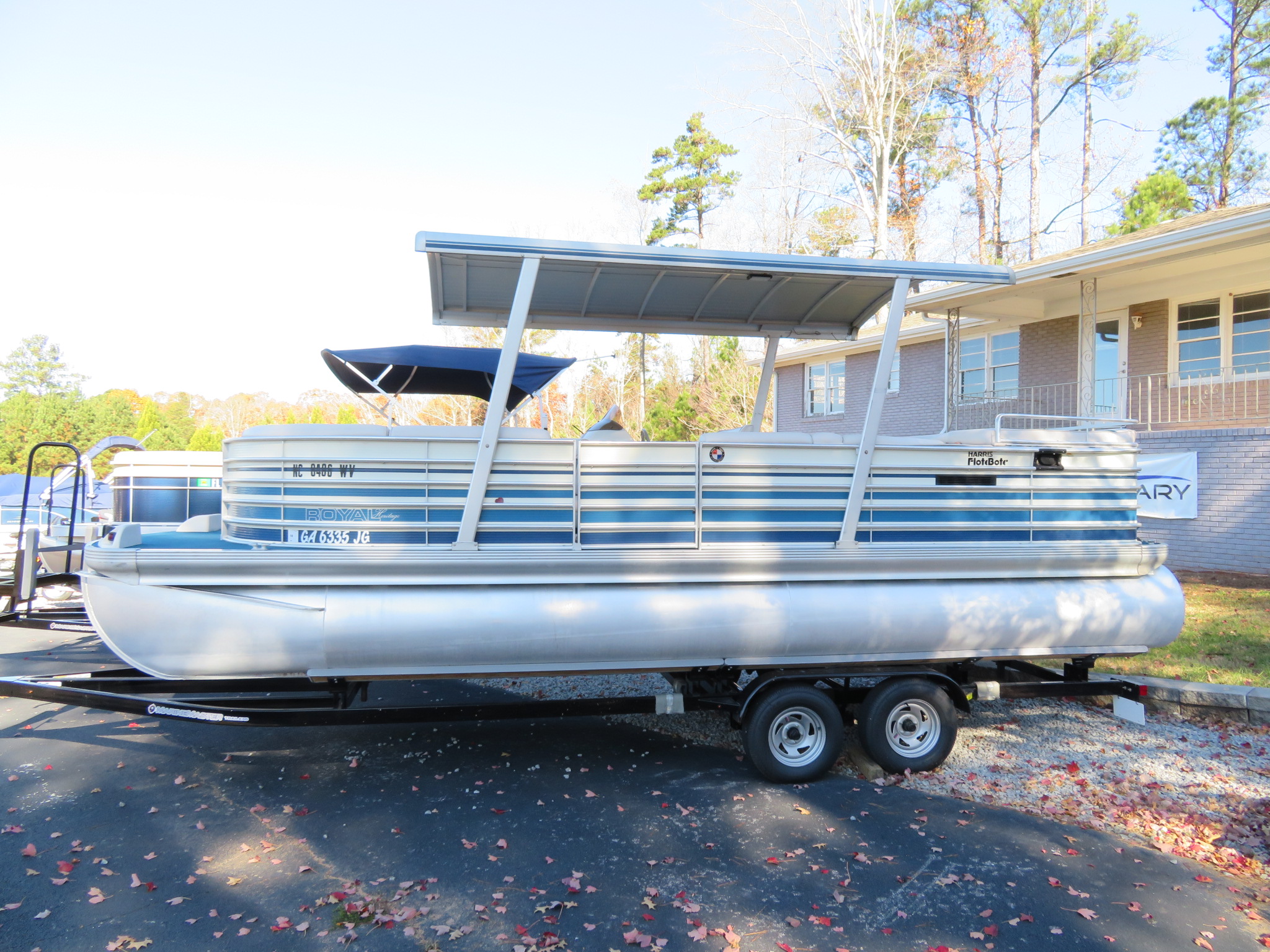 Used Harris pontoon boats for sale