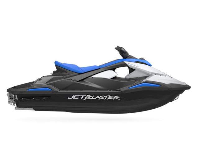 Yamaha Waverunners Waverunner JET BLASTER 2025 Yamaha Waverunner Jetblaster, sleek black and blue design, side view.