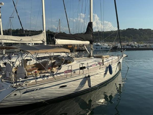 Bavaria Cruiser 46 2008 Bavaria Cruiser 46 yacht docked in a serene marina setting.