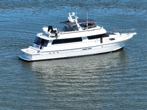 Hatteras 80 Cockpit Motor Yacht 1989 HATTERAS 80 CPMY PROFILE