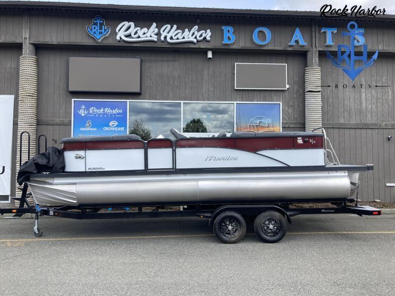 Manitou RF 23 Aurora LE VP II 2022 Manitou RF 23 Aurora LE VP II pontoon boat at Rock Harbor Boats dealership.