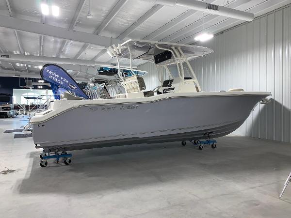 Key West 263 FS 2024 Key West 263 FS boat displayed in a showroom.