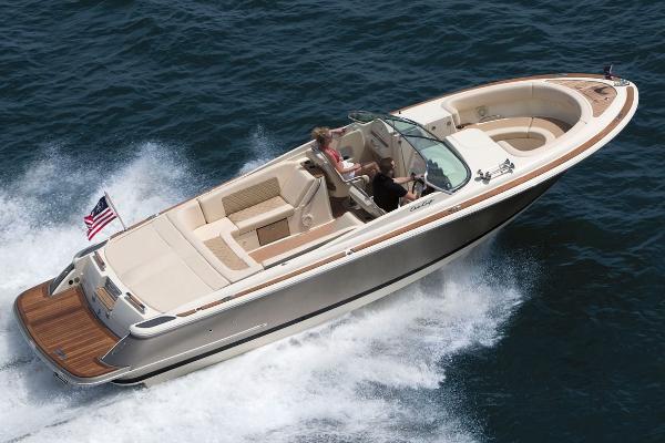 Chris-Craft Launch 28 Manufacturer Provided Image: 2017 Chris-Craft Launch 28 boat cruising on open water.
