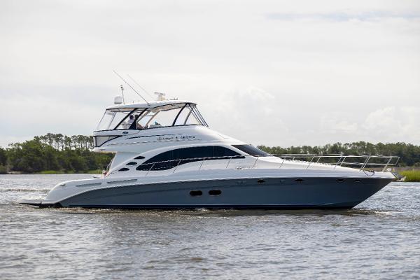 Sea Ray 58 Sedan Bridge 2008 Sea Ray 58 Sedan Bridge yacht cruising on calm waters.
