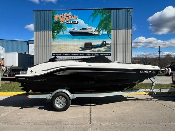 Bayliner DX 2050 2023 Bayliner DX 2050 boat on trailer at Prince William Marina.