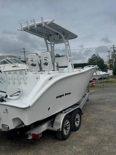 Cape Horn 22 OS 2025 Cape Horn 22 OS boat on trailer, featuring sleek design and modern amenities.