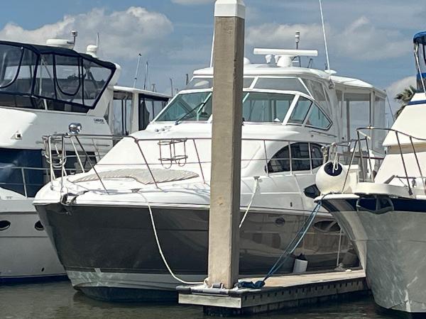 Cruisers Yachts 415 Express Motoryacht 2011 Cruisers Yachts 415 Express Motoryacht docked at marina.