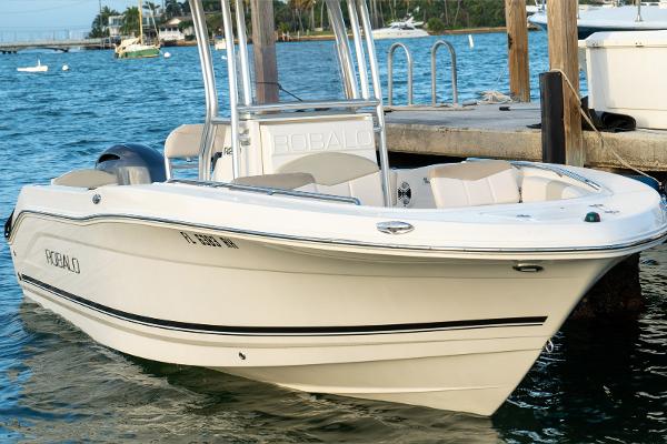 Robalo R200 Center Console 2017 Robalo R200 Center Console boat docked by the water.