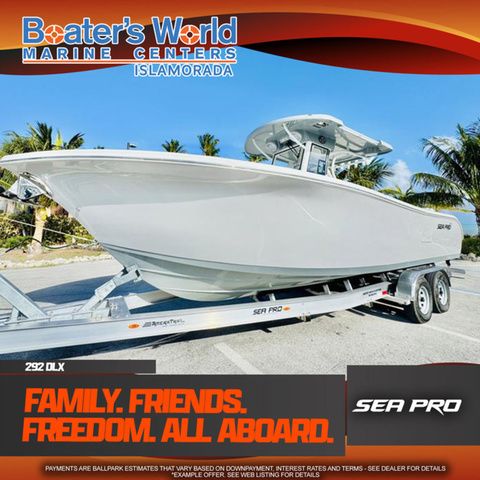 2025 Sea Pro 292 DLX CENTER CONSOLE 292DLX 292CC 292 CC
