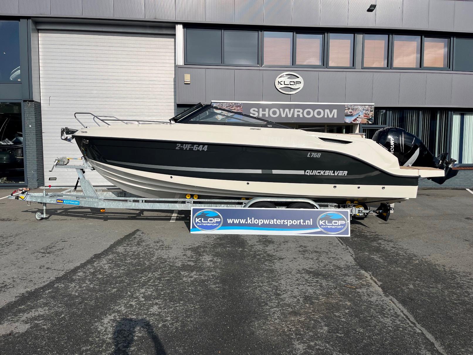Quicksilver 755 Bowrider met een Mercury Verado 225 pk uit bouwjaar 2018.