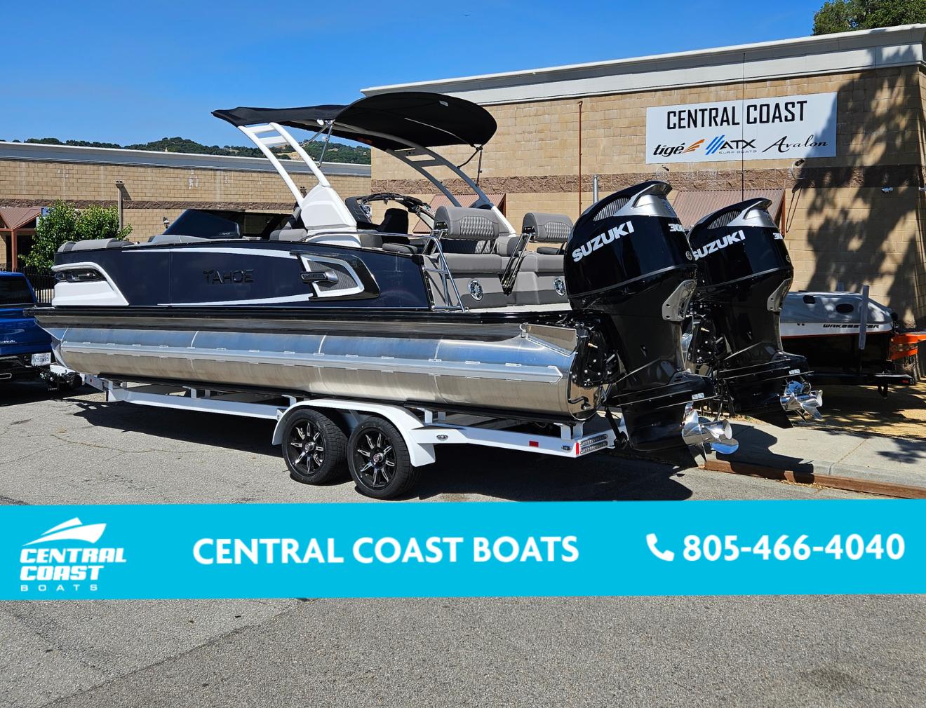 Avalon Excalibur LTD Quad Lounge Windshield 2024 Avalon Excalibur LTD Quad Lounge Windshield at Central Coast Boats.