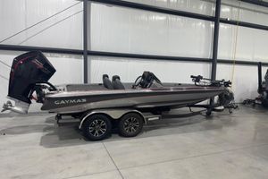 Caymas CX 21 PRO 2022 Caymas CX 21 PRO boat in a showroom, featuring sleek design and powerful engine.