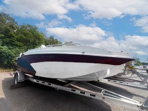 Starcraft SVX 191 OB 2025 Starcraft SVX 191 OB boat on trailer under blue sky.