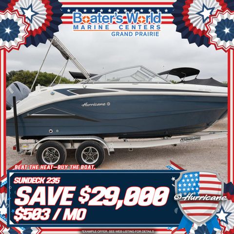 2024 Hurricane SunDeck 235 OB