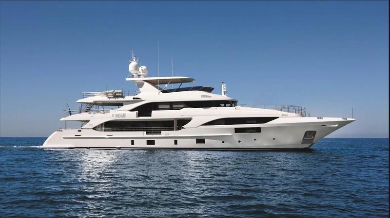 Benetti Classic Supreme 132 Luxury yacht Benetti Classic Supreme 132, 2016 model, cruising on open sea.