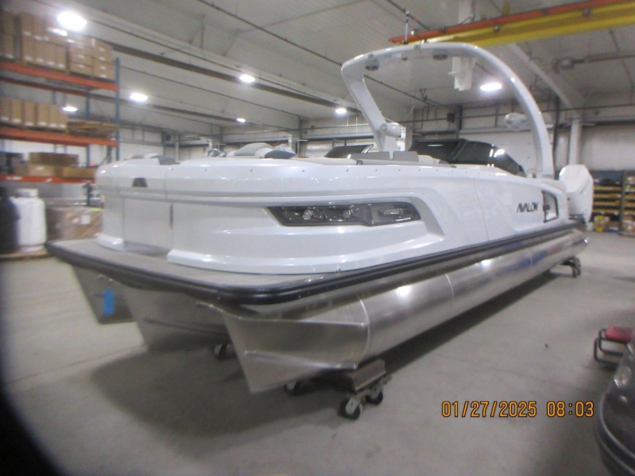Avalon 27 FT Excalibur Elite Carbon Series Windshield w/ Twin 500HP Mercury's AND JOYSTICK CONTROLS!!