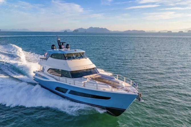 2022 Riviera 78 Motor Yacht Enclosed Bridge Deck