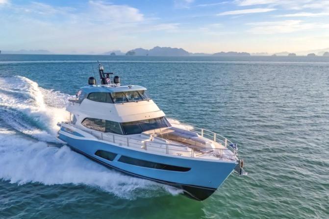 2022 Riviera 78 Motor Yacht Enclosed Bridge Deck