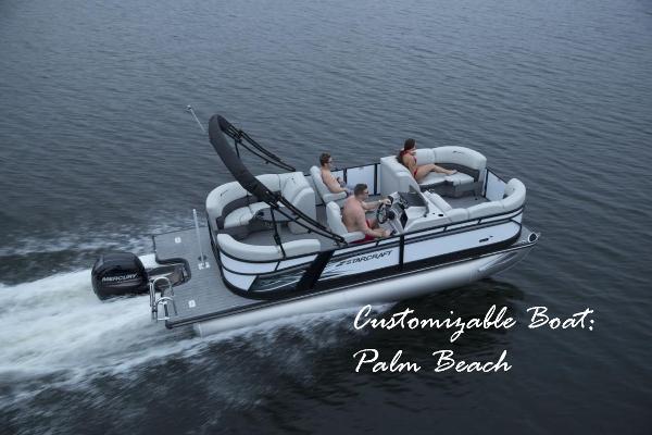 Starcraft SLS 1 2025 Starcraft SLS 1 boat cruising on water, customizable, Palm Beach.