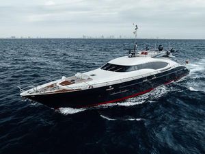 Palmer Johnson Express Luxury 2006 Palmer Johnson Express yacht cruising on open sea.