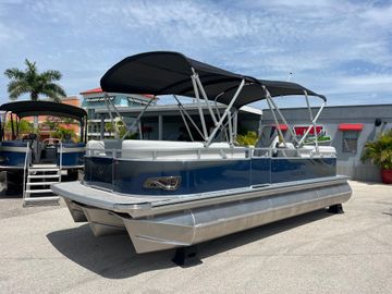 2025 Avalon 2385 Venture 85 Quad Lounger, Tri Toon High Performance